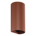 FARO 40545 - Seinävalaisin SOLE 2xGU10/8W/230V tiili aallotettu pyöreä