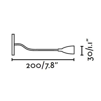 FARO 40996 - LED-seinävalaisin LOKE LED/3W/100-240V
