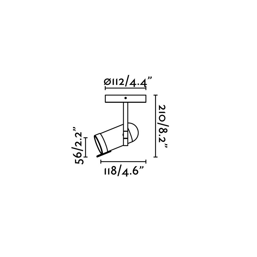 Faro 43530 - Kohdevalo ORLEANS 1xGU10/8W/230V musta