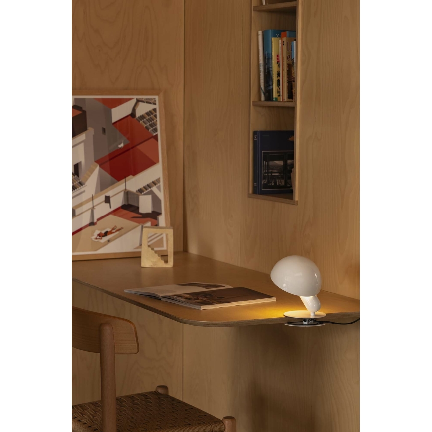 FARO 56101 - Pöytävalaisin pidikkeellä 2in1 BELA 1xE27/15W/230V valkoinen