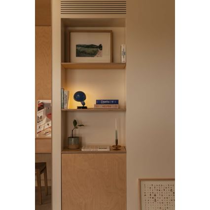 FARO 56102 - Pöytävalaisin pidikkeellä 2in1 BELA 1xE27/15W/230V sininen