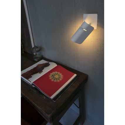 FARO 62130 - Seinälamppu SMILE 1xE27/15W/230V valkoinen