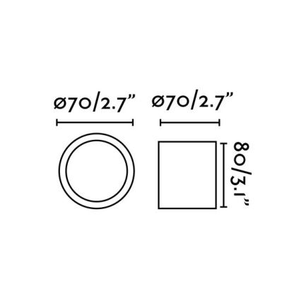 Faro 64207 - LED-kohdevalaisin HARU LED/6W/230V musta