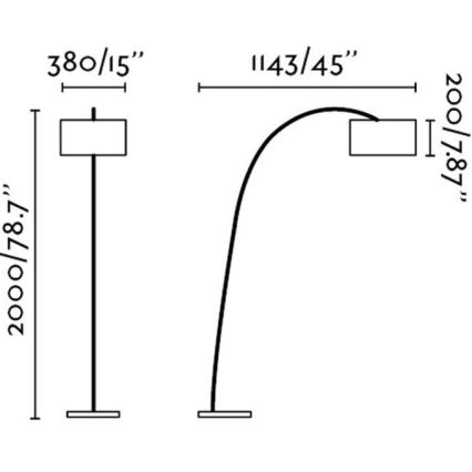 Faro 68462 - Lattialamppu PAPUA 1xE27/60W/230V