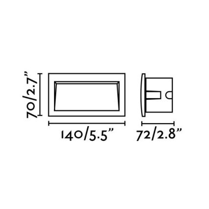 FARO 70147 - LED upotettava ulkovalaisin SEDNA-2 LED/3W/230V IP65