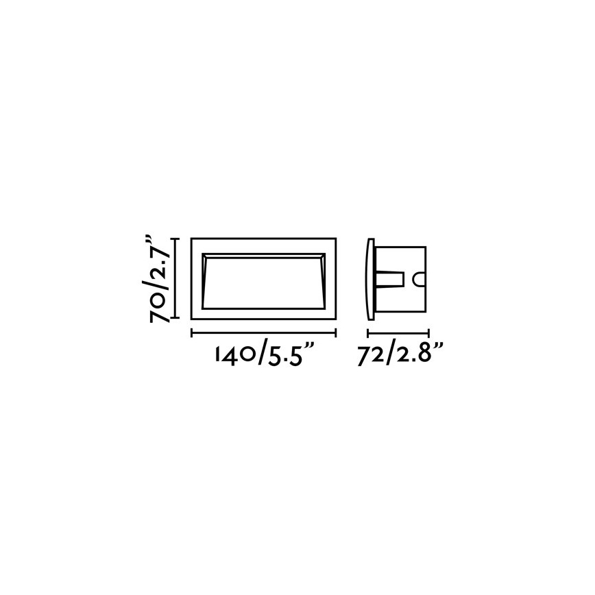 FARO 70147 - LED upotettava ulkovalaisin SEDNA-2 LED/3W/230V IP65