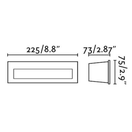 FARO 70271 - LED-ulkokäyttöön upotettava valaisin NAT LED/8W/230V IP65 valkoinen
