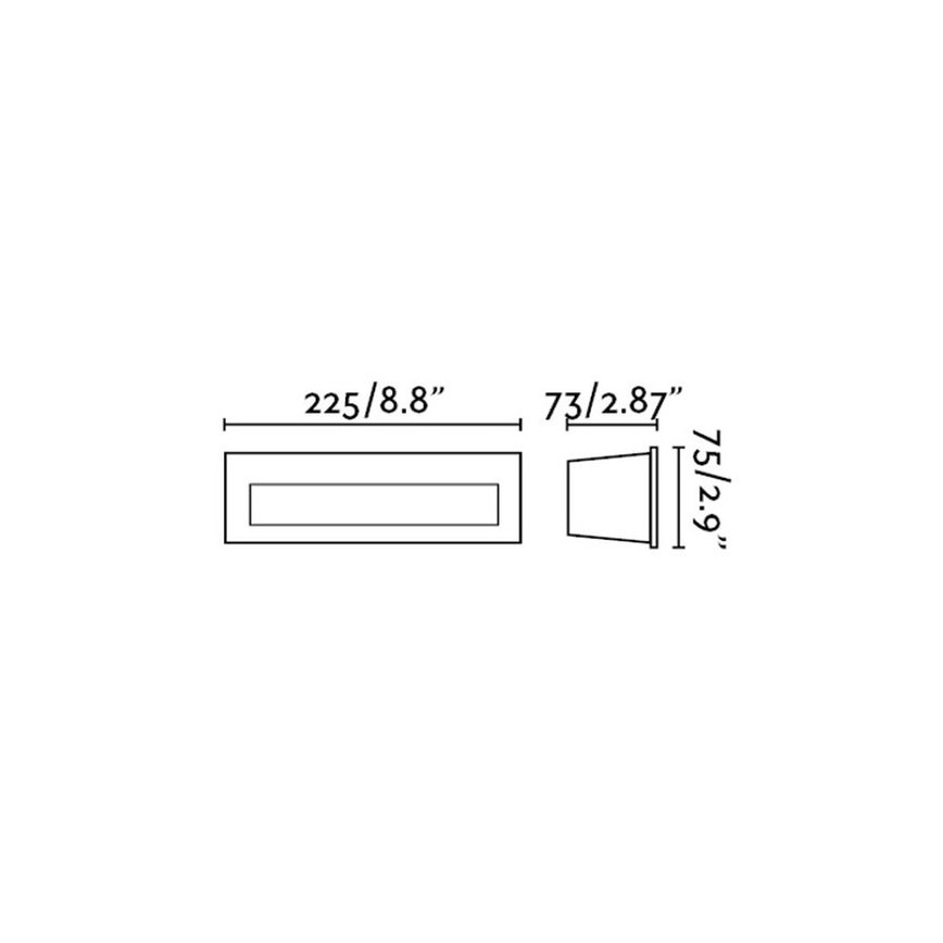 FARO 70271 - LED-ulkokäyttöön upotettava valaisin NAT LED/8W/230V IP65 valkoinen