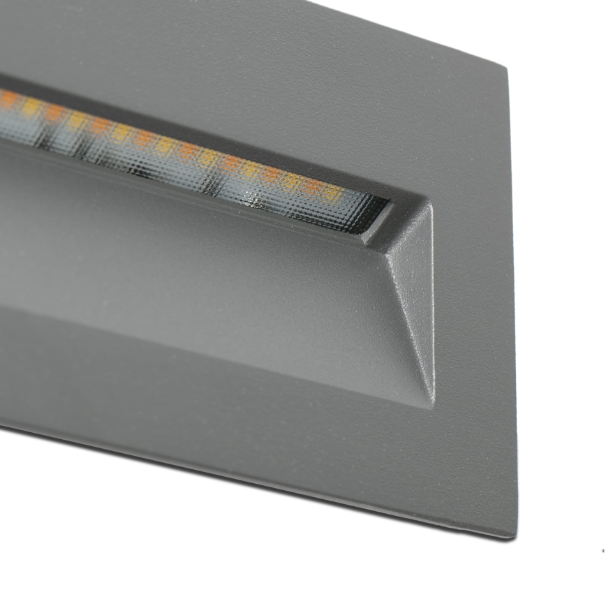 FARO 70289 - LED Sisäänrakennettu valo MANI LED/5W/230V 2200/2700/3200/4000K IK07 IP65 harmaa