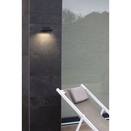 FARO 70294 - BALIC LED-ulkoseinävalaisin, 8 W, 230 V, 3000/4000/6500 K, IP65, musta
