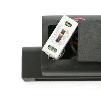 FARO 70294 - BALIC LED-ulkoseinävalaisin, 8 W, 230 V, 3000/4000/6500 K, IP65, musta