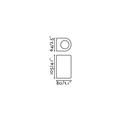 FARO 70323 - Ulkoseinävalaisin ESTELA 1xGU10/5W/230V IP65 valkoinen