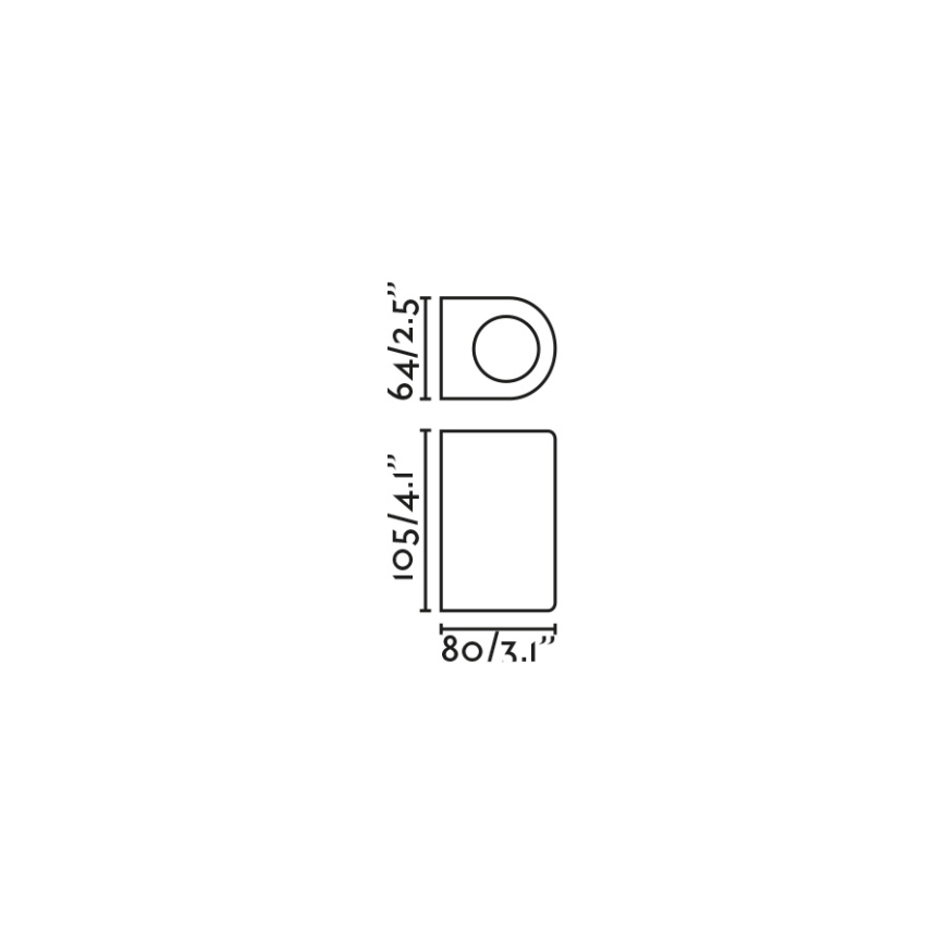 FARO 70323 - Ulkoseinävalaisin ESTELA 1xGU10/5W/230V IP65 valkoinen