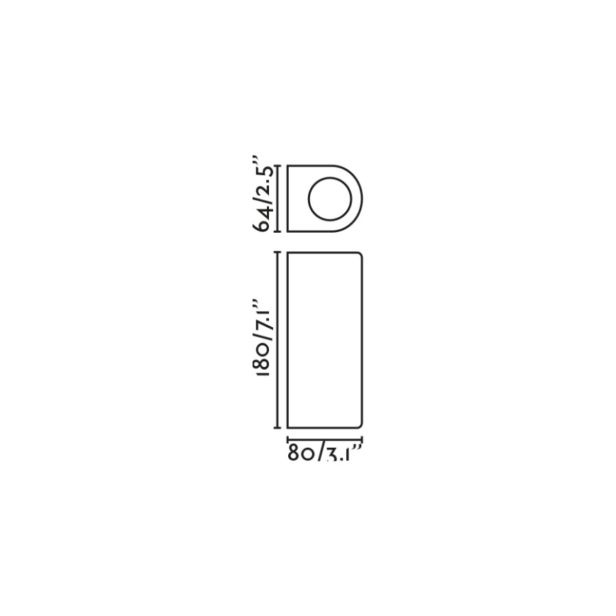 FARO 70329 - Ulkoseinävalaisin ESTELA 2xGU10/5W/230V IP65 ruskea