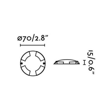 FARO 70564 - LED Ulkoinen upotettava valaisin KEENAN-3 LED/1W/12V IP67