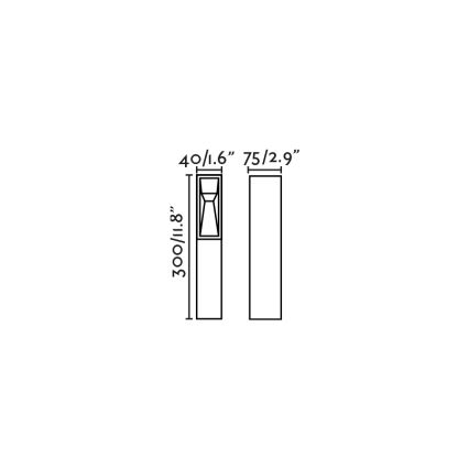 FARO 70939 - LED-ulkovalaisin TIL LED/3W/24V CRI 90 IP65 ruskea