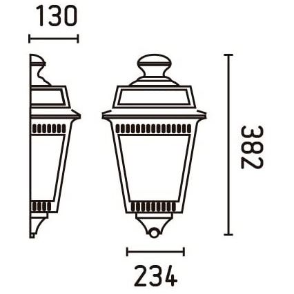 FARO 71424 - Ulkoseinävalaisin ARGOT 1xE27/100W/230V IP44