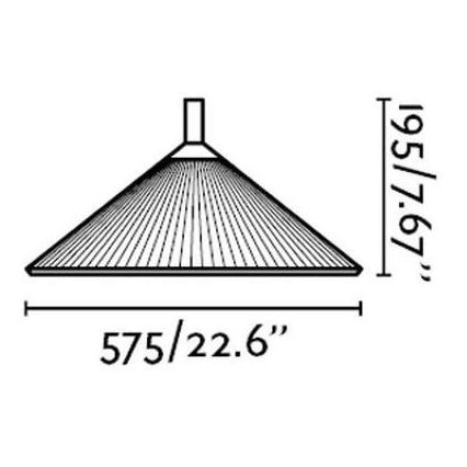 Faro 71566 - Ulkokattokruunu narulla HUE 1xE27/20W/230V IP65