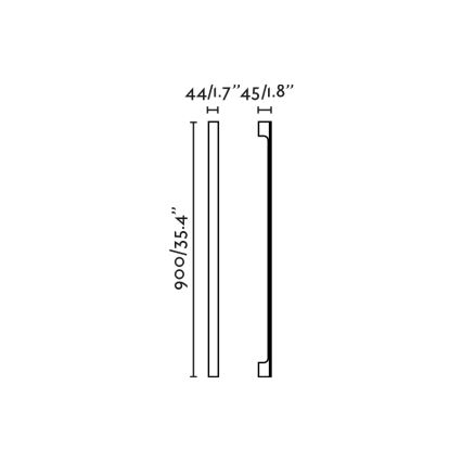 FARO 71803 - LED-ulkoseinävalaisin LIME LED/10W/230V 2700/3000/4000K 90 cm CRI 90 IP65 musta
