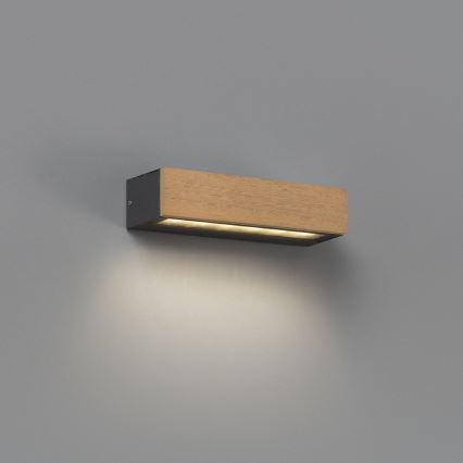 FARO 71898 - LED-ulkoseinävalaisin LAKO LED/8W/230V IP65 musta/puu