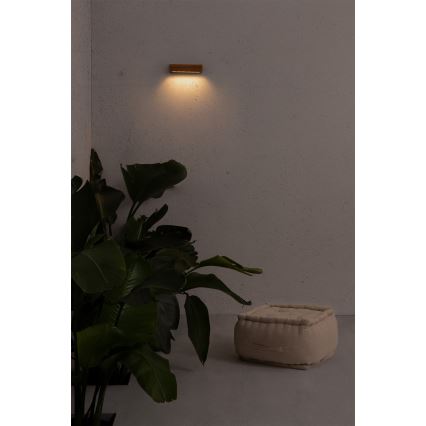 FARO 71898 - LED-ulkoseinävalaisin LAKO LED/8W/230V IP65 musta/puu