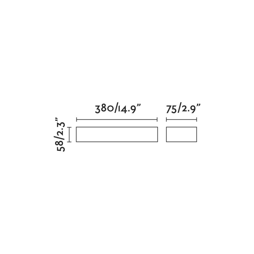 FARO 71904 - DORO LED-ulkoseinävalaisin 2xLED/10W/230V IP65 antrasiitti