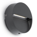FARO 71960 - LED-porrasvalaisin DUNE LED/3W/230V 2200/2700/3200/4000K IP65 antrasiitti pyöreä