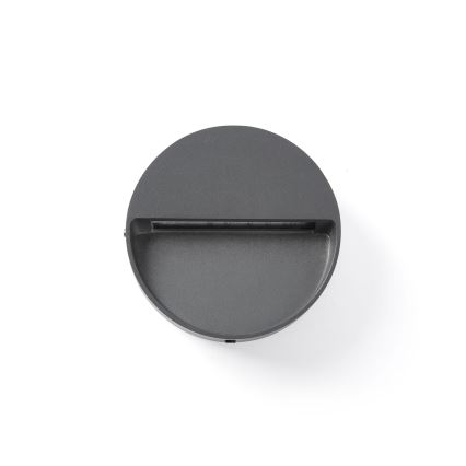 FARO 71960 - LED-porrasvalaisin DUNE LED/3W/230V 2200/2700/3200/4000K IP65 antrasiitti pyöreä