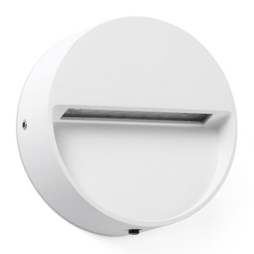 FARO 71961 - DUNE LED-porrasvalaisin LED/3W/230V 2200/2700/3200/4000K IP65 valkoinen pyöreä