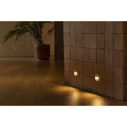 FARO 71961 - DUNE portaiden LED-valaisin LED/3W/230V 2200/2700/3200/4000K IP65 valkoinen, pyöreä