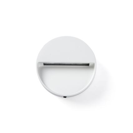 FARO 71961 - DUNE portaiden LED-valaisin LED/3W/230V 2200/2700/3200/4000K IP65 valkoinen, pyöreä