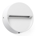 FARO 71961 - DUNE portaiden LED-valaisin LED/3W/230V 2200/2700/3200/4000K IP65 valkoinen, pyöreä