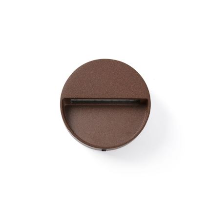 FARO 71962 - DUNE LED-portaiden valaisin LED/3W/230V 2200/2700/3200/4000K IP65 ruskea pyöreä