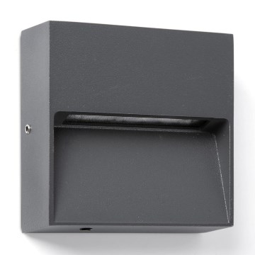 FARO 71963 - LED-porrasvalaisin DUNE LED/3W/230V 2200/2700/3200/4000K IP65 antrasiitti neliö