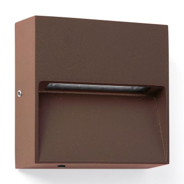 FARO 71965 - LED-porrasvalaisin DUNE LED/3W/230V 2200/2700/3200/4000K IP65 ruskea neliö