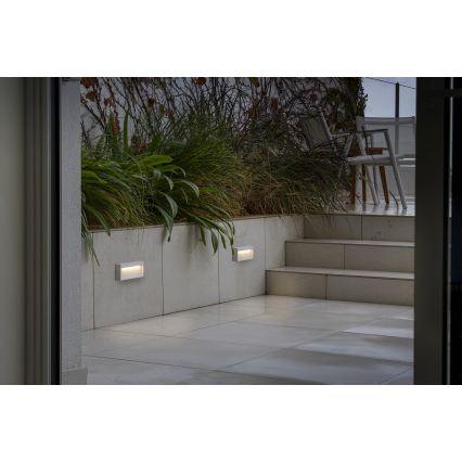 FARO 71967 - LED-portaikkovalaisin DUNE LED/6W/230V 2200/2700/3200/4000K IP65 valkoinen, suorakulmainen