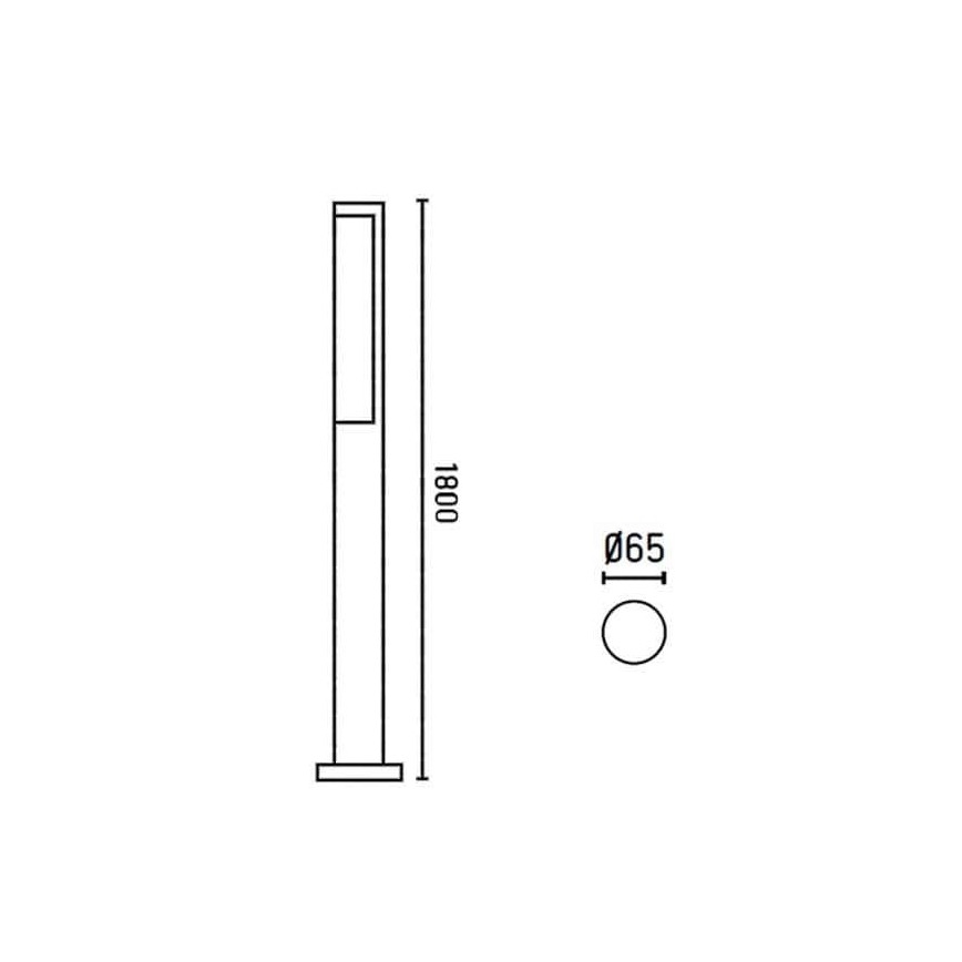 FARO 75524 - LED-ulkolamppu BERET-3 LED/16W/230V IP54