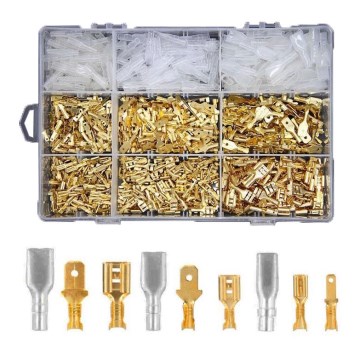 Faston liittimet, pistorasiat, kannet 2,8-4,8-6,3 mm - sarja 900 kpl