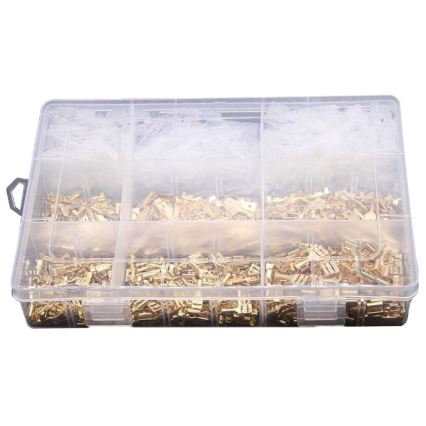 Faston liittimet, pistorasiat, kannet 2,8-4,8-6,3 mm - sarja 900 kpl