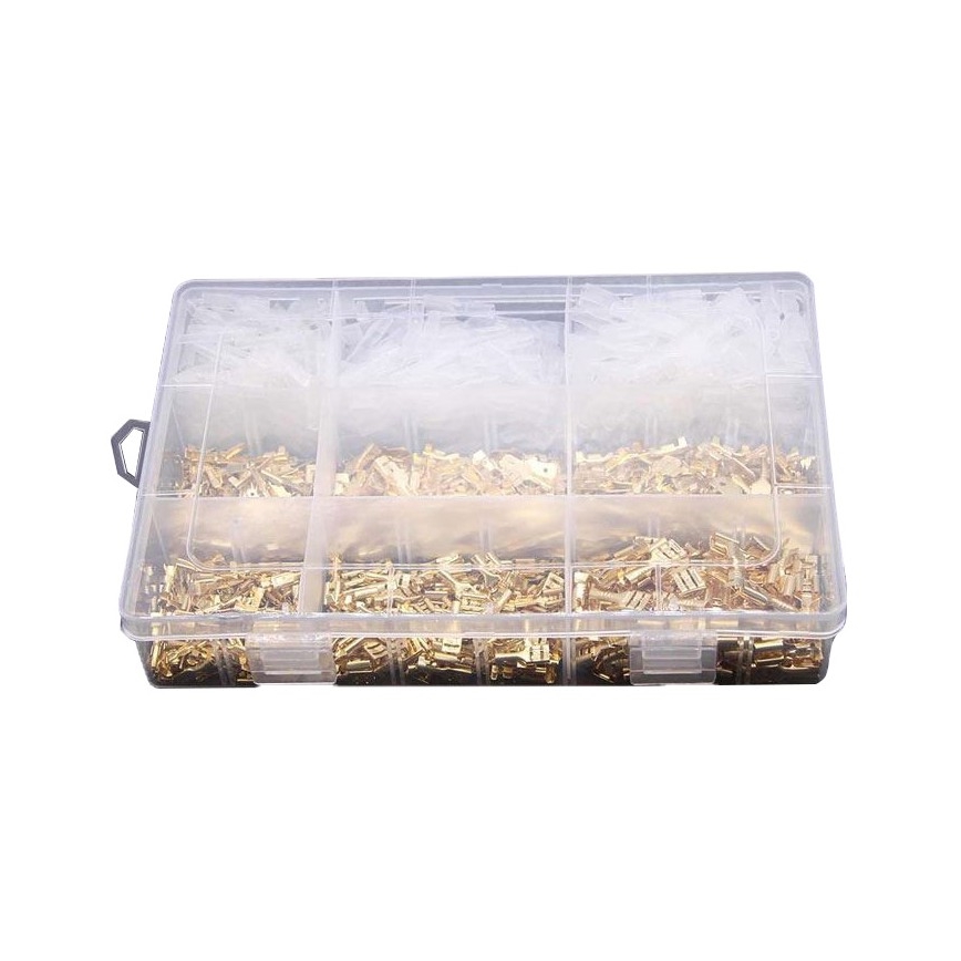 Faston liittimet, pistorasiat, kannet 2,8-4,8-6,3 mm - sarja 900 kpl