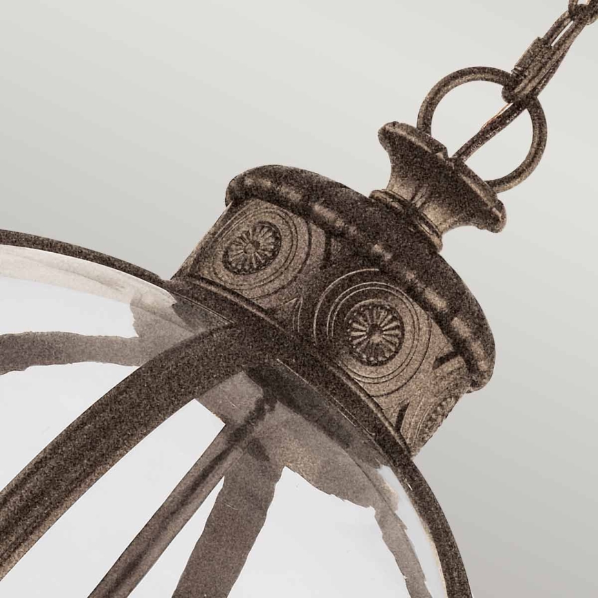 Feiss - Kattokruunu ketjussa ADAMS 4xE14/60W/230V pronssi