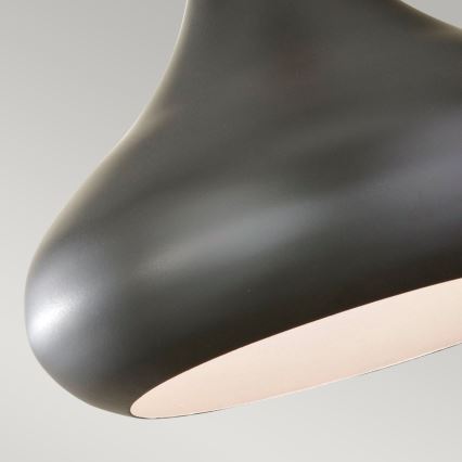 Feiss - Riippuvalaisin BESO, kaapelikiinnitys, 1xE27/60W/230V, Ø 25,4 cm, musta/kupari