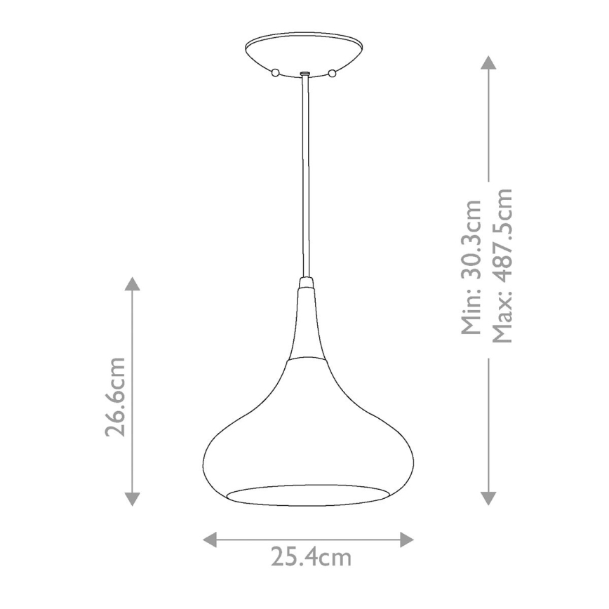 Feiss - Riippuvalaisin BESO, kaapelikiinnitys, 1xE27/60W/230V, Ø 25,4 cm, musta/kupari