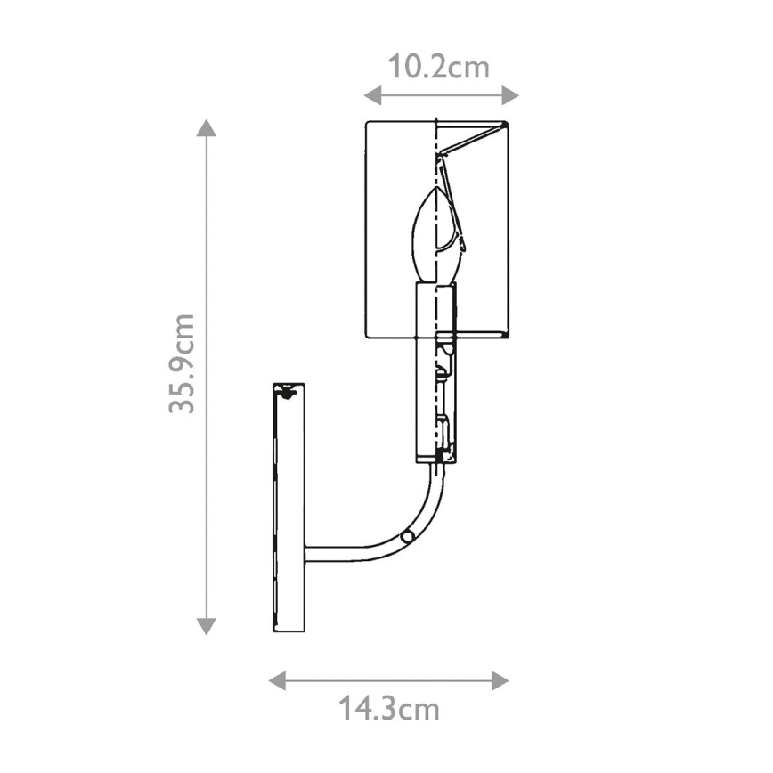 Feiss - Seinävalaisin BRIANNA 1xE14/60W/230V