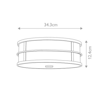 Feiss - Kattovalaisin FUSION 3xE27/40W/230V kultainen