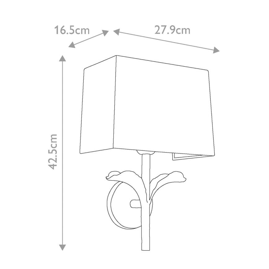 Feiss - Seinävalaisin GEORGIA 1xE27/60W/230V