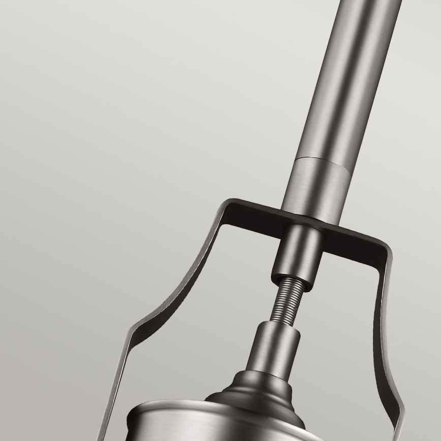 Feiss - Riippukattokruunu HOBSON 1xE27/60W/230V hopea