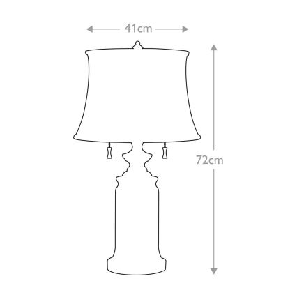 Feiss - Pöytävalaisin STATEROOM 2xE27/60W/230V hopea