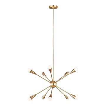 Feiss - LED-riipuskattokruunu JAX 10xG9/3W/230V kulta