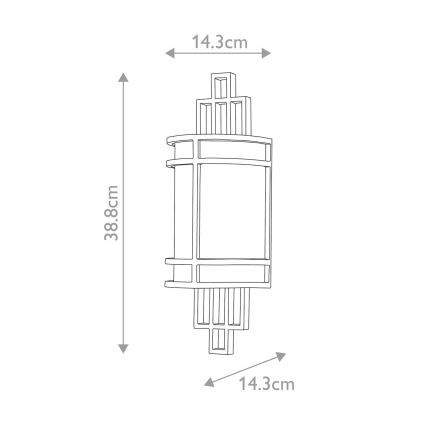 Feiss - Seinävalaisin FUSION 1xE27/60W/230V